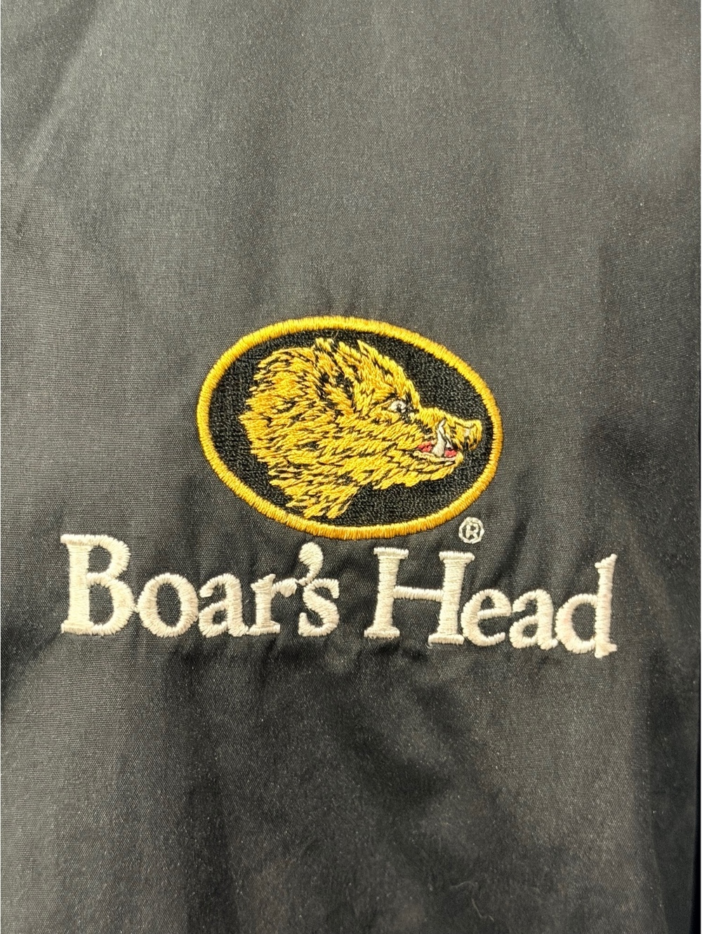 Boar's Head Meat Black Lightweight Windbreaker Jacket Sz XL - Picture 4 of 10